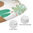 thumbnail image 3 of Lsque Cute Sloth In Yoga Pose Tree Pattern Bedding Waterproof Pillow Protector Zippered Queen – Bed Bug Proof Pillow Encasement-14"x20", 3 of 6