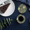 thumbnail image 6 of FMSHPON Frog Dragonfly Set of 6 Round Coaster for Drinks, Absorbent Ceramic Stone Coasters Cup Mat with Cork Base for Home Kitchen Room Coffee Table Bar Decor, 6 of 6
