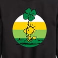 thumbnail image 3 of Woodstock Shamrock - Toddler And Youth Crewneck Fleece Sweatshirt, 3 of 6