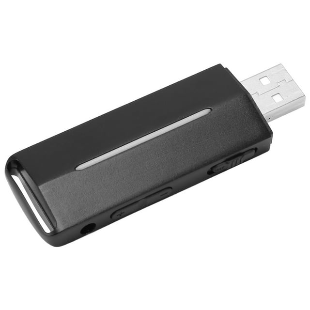 USB Voice Recorder, Mini USB Flash Drive Voice Recorder with Voice Activation, Rechargeable Recording Device for Playback Lectures, Meetings, Interviews