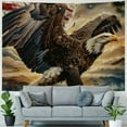 thumbnail image 4 of Orinice Bald Eagle American Flag Patriotic Tapestry Wall Hanging Unique Style for Home Decor - Suitable for Living Room, Bedroom, Farmhouse, Dorm - 4 Sizes Available 50x40inch, 4 of 6