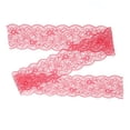 thumbnail image 3 of Lace Trim,Red Lace Ribbon 10 Lace Ribbon Red Stretchy Lace Smooth Operation, 3 of 14