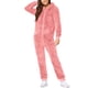 thumbnail image 1 of Mono Ajustado de Verano Gibobby Pijama de manga larga de lana artificial para mujer Casual Color Sólido Cremallera Suelto con capucha Rosa M, 1 of 5