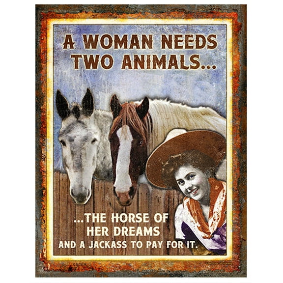 Horse Of Her Dreams Novelty Sign | Indoor/Outdoor | Funny Home Décor for Garages, Living Rooms, Bedroom, Offices | SignMission personalized gift Wall Plaque Decoration