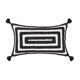 thumbnail image 2 of Fundas de almohada geométricas Borlas copetudas Decoración de algodón con Rectángulo 2, 2 of 8