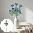 thumbnail image 1 of Artificial 3 Heads Roses Artificial Flower For Home Decoration, 1 of 8