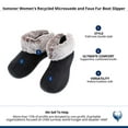 thumbnail image 5 of Isotoner  Recycled Microsuede and Faux Fur Boot Slipper (Women), 5 of 5