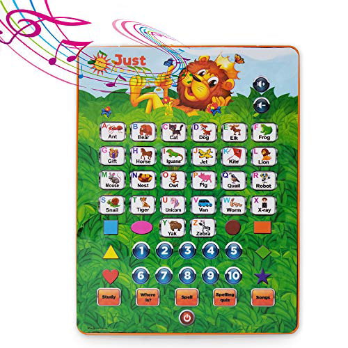 Electronic Learning Toys Just Smarty ABC Tablet Interactive Educational For 3 Up 
