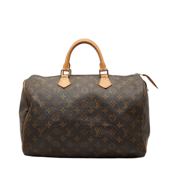 Pre-Owned Louis Vuitton Monogram Speedy 35 Handbag/Boston Bag/Travel Bag M41524 Brown... (Good)