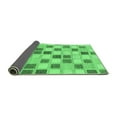 thumbnail image 2 of Ahgly Company Indoor Rectangle Checkered Emerald Green Modern Area Rugs, 5' x 7', 2 of 4