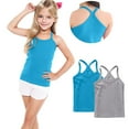 thumbnail image 6 of Cethrio Kids Girls Cotton Tank Tops, 2 Pack Sleeveless Soft Backless Summer Tops Blue Size 12-24 Months, 6 of 6