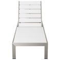 thumbnail image 2 of Pangea Home Chaise Longue Moderne en Aluminium Bezweight à Cadre Gris/blanc, 2 of 4