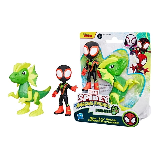 Set de Juegos Hasbro Spidey and His Amazing Friends Spiderman: Dino web foes 4 pulgadas