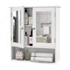thumbnail image 1 of Mueble de baño montado en la pared TaoHFE con 2 puertas con espejo, color blanco, 1 of 8