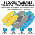 thumbnail image 2 of 1/2PCS Shoe Washing Bag for Washing Machine Zipper Laundry Bag for Sneakers Slippers Soft Mesh Shoe Cleaner Organizer Brush, 2 of 6