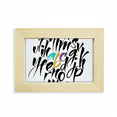 thumbnail image 1 of La a a la Z alfabetos quote Style Escritorio de madera Arte Pintura 5x7 pulgadas marco de foto foto, 1 of 4