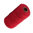 thumbnail image 4 of Cuerda de algodón hecha a mano, 3 mm de diámetro, de un solo color, tejidas para manualidades, cuerdas de 100 m, rojo 1 Rollo sidaley HA5320-02B, 4 of 6