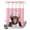 Pink, Brown, White, variant on No Hook Shower Curtain, Chimpanzee Shower Curtains for Bathroom with See Through Top Window, Monkey Chef Funny Animal Humor Waterproof & Washable Bath Curtain 60"x72"