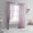 Light purple, variant on Solid Sheer Color Curtains, Semi Blackout Chiffon Curtains, Bedroom and Living Room Decoration, 2Pcs