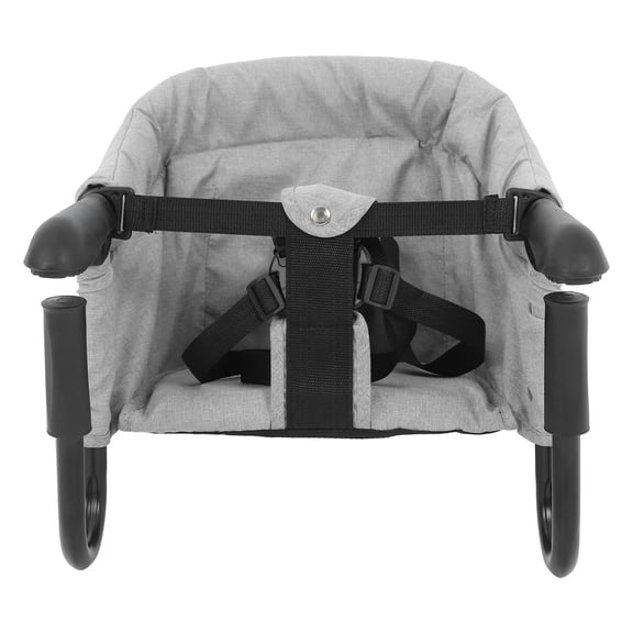 Minkissy Foldable Portable High Chair Chair Grey 1Pcs