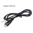 thumbnail image 2 of SIEYIO 25cm/1m/2m Type C Male to Open End 2Pin Power Cable Extension Cord Wire 5V 3A, 2 of 15