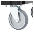 thumbnail image 4 of Utility Cart 2 Shelf 550LBS Heavy Duty Rolling Cart, Plastic 360° Swivel Wheels, Medium Lipped Shelf, Ergonomic Handle for Garage Warehouse Office, 4 of 9
