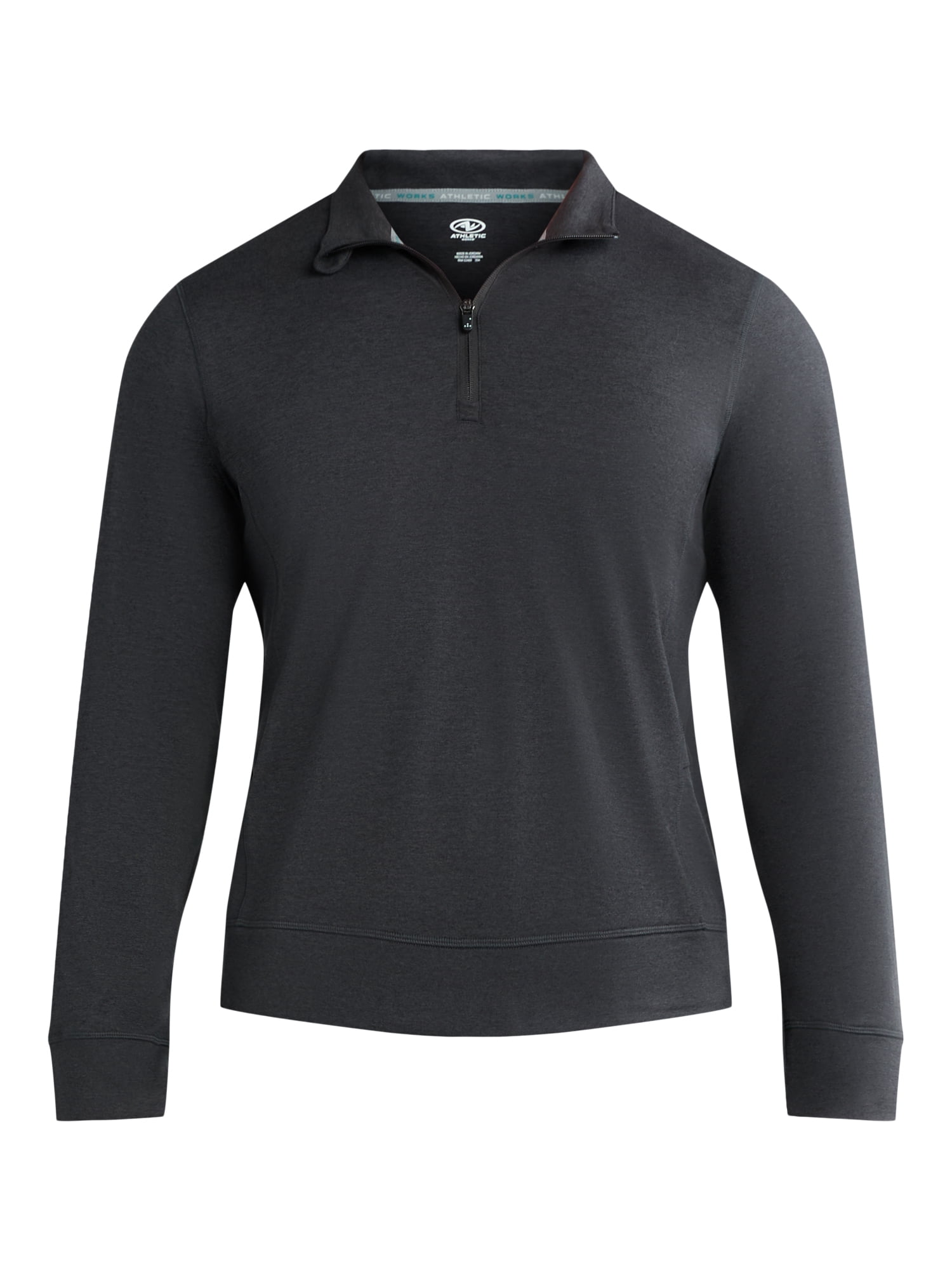 Athletic Works Men's and Big Men's ButterCore Soft Quarter-Zip Pullover Shirt, Sizes S-3XL