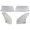 White, variant on Dominator Racing Products DOM2300-PU Late Model Nose Kit, Purple
