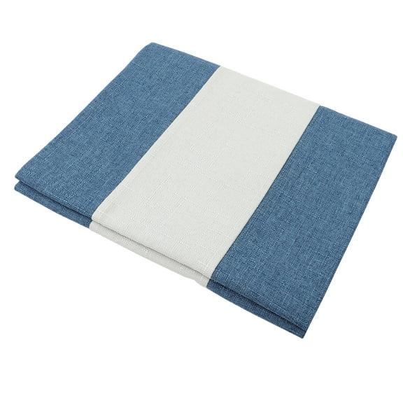 FOMIYES Table Runner Foldable for Storage Linen Blue 1Pack 47x12In