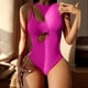thumbnail image 2 of Traje de baño de bikini estampado para mujer Sujetador relleno Traje de baño de una pieza Ropa de playa OAVQHLG3B Store  lin121212, 2 of 4