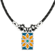 thumbnail image 1 of estilo de la flor de geometria abstracta de marruecos collar a mano colgante de cuerda de cuero Unbranded M, 1 of 3