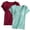 A, variant on Women's Short Sleeve T-shirt Shirts With Bra Padded Bra Crewneck Tunics Tops Comfy Athletic Shelf Bra Active Tees 2PC
