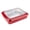 Red, variant on Plastic Aluminum Foil Tray (with Lid) - Flip-Top Tray - Portable Casserole Dish, Stackable Plastic Aluminum Foil Tray Holder for Home & Travel