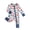 Blue, variant on ZEHJUHAN Infant Independence Day Romper Bows Pattern Long Sleeve Jumpsuit with Zipper Cute Playwear Blue,1-3M