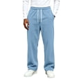 thumbnail image 5 of Ozmmyan Mens Casual Corduroy Sweatpants Elastic Waist Drawstring Straight Leg Trousers with Pockets Winter Warm Pants, 5 of 6