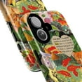 thumbnail image 2 of Vintage Collage Cat & Goldfish Phone Case, Artistic Botanical iPhone Cover for iPhone 16 15 14 13 12 11 Pro Max Mini, 2 of 6