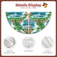 thumbnail image 3 of Disketp Hawaii Palms Christmas Tree Skirt, Christmas Tree Decorations, Christmas Decor, Tree Mat Decoration(30-48IN)-36", 3 of 6