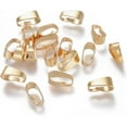 thumbnail image 3 of 10 Pcs Snap on Bails 304 Stainless Steel Real 24k Gold Plated Hook Pendant Clasps Pinch Clips Bail Pendants Chain Connectors, 3 of 4