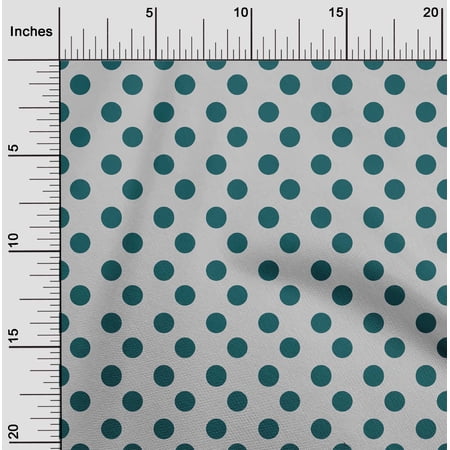 oneOone Cotton Poplin Fabric Polka Dots Print Fabric BTY 56 Inch Wide