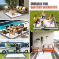 thumbnail image 4 of White Greek Key Outdoor Rug for Patio/Deck/Porch, Non-Slip Large Area Rug 4 x 6 Ft, Geometric Greece Ancient Farmhouse Geo Indoor Outdoor Rugs Washable Area Rugs, Reversible Camping Rug Carpet Runner, 4 of 8