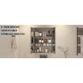 thumbnail image 5 of LiviNest Anti-Fog LED Medicine Cabinet Mirror: 32x24 Inch Smart Mirror with Power Hub - 2 Sockets & 2 USB Ports for Bathroom Storage & Grooming - 3-Color Dimmable Lighting & 5-Level Adjustable Shelve, 5 of 6