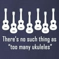 thumbnail image 3 of CafePress - Too Many Ukuleles (No Such Th Long Sleeve Dark T S - Long Sleeve Dark T-Shirt, 3 of 4