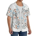 thumbnail image 2 of Kdxio Men'S Hawaiian Shirt For Men Short Sleeve Shirt Floral With Rabbits Summer Casual Holiday Beach Button Down T-Shirts, 2 of 5