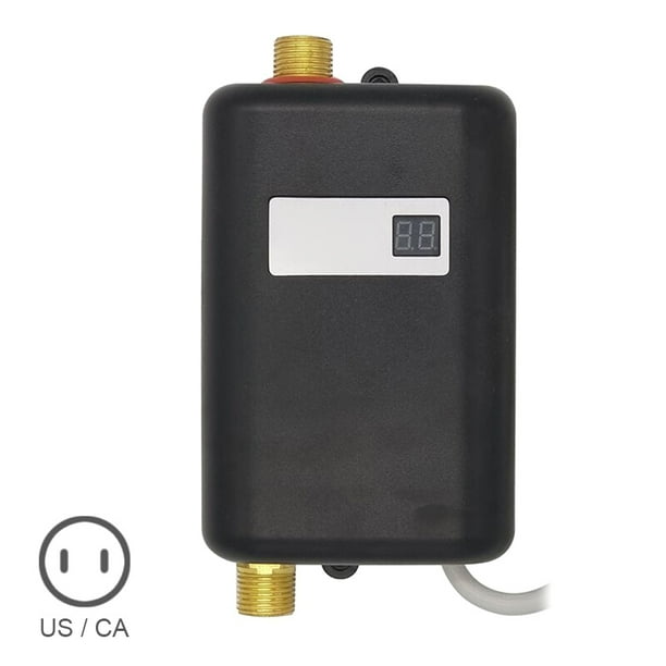 Stamens Instant Electric Mini Water Heater Tankless Shower Hot Water Heat System Black 