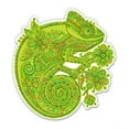 thumbnail image 1 of Chameleon Floral Pretty - 3" Vinyl Sticker - For Car Laptop Water Bottle Phone - Waterproof Decal, 1 of 1