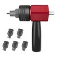 thumbnail image 1 of Adaptador de taladro de tuerca de remache profesion, herramientas eléctricas M3 M5 M6, adaptador de taladro remachador inalámbrico para taller, h Sharpla accesorio de taladro de remache, 1 of 8