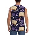 thumbnail image 4 of Kdxio Lavender Flowers for Men's Muscle T-shirt,Sleeveless for Workout Running Athletic Gym Lounge Casual, 4 of 7