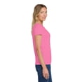 thumbnail image 5 of Gildan Women's Heavy Cotton T-Shirt, Short Sleeve Crewneck Classic Fit Tee, Azalea, Size-S, 5 of 5
