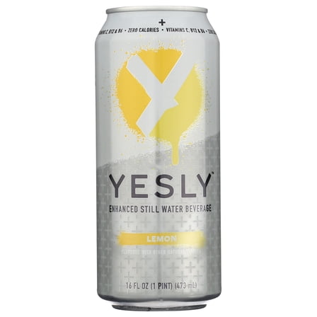 Pack of 12, Yesly Lemon Functional Water, 16 fl oz