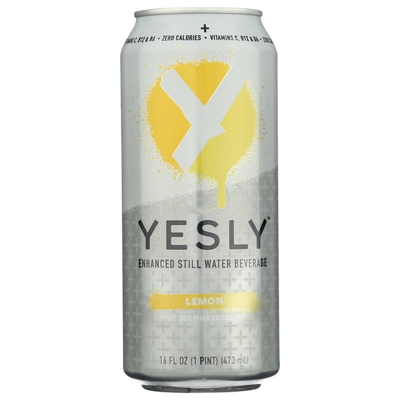 Pack of 12, Yesly Lemon Functional Water, 16 fl oz